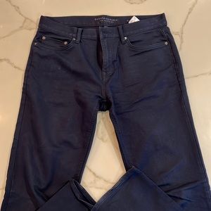 Dark blue Traveler dress pants from Banana Republic